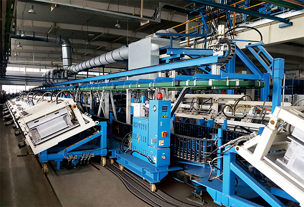 Molded cotton ring production line