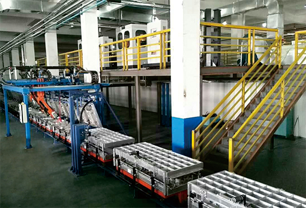 Floor ring foaming production line