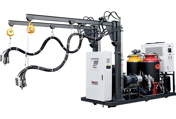 What are the main features of the high-pressure foaming machine?